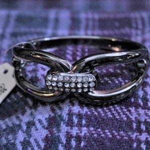 NWT Rhinestone Hinged Cuff Bracelet